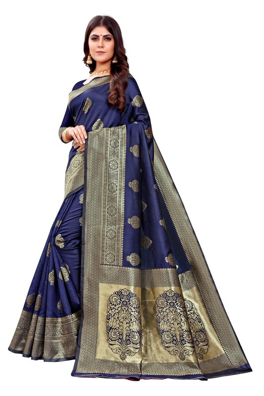 Banarasi Jacquard Silk Saree - thevendorvilla