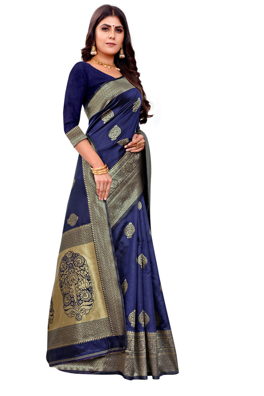 Banarasi Jacquard Silk Saree - thevendorvilla