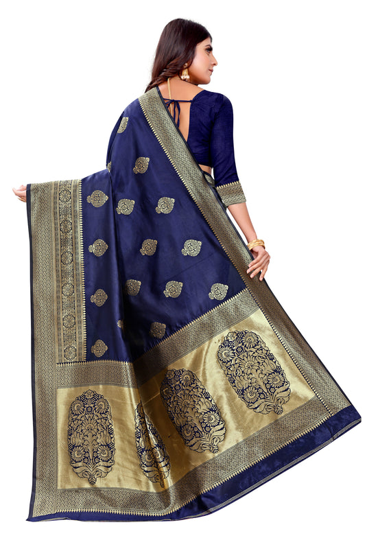 Banarasi Jacquard Silk Saree - thevendorvilla