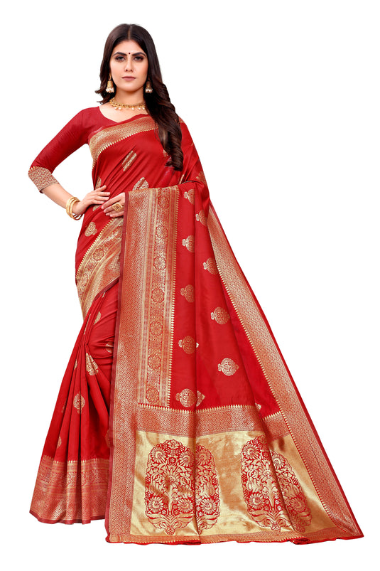 Banarasi Jacquard Silk Saree - thevendorvilla