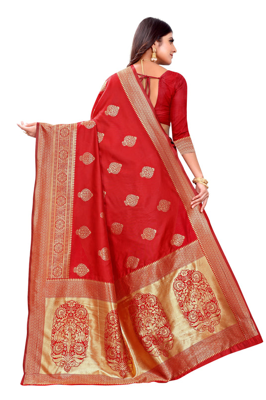 Banarasi Jacquard Silk Saree - thevendorvilla