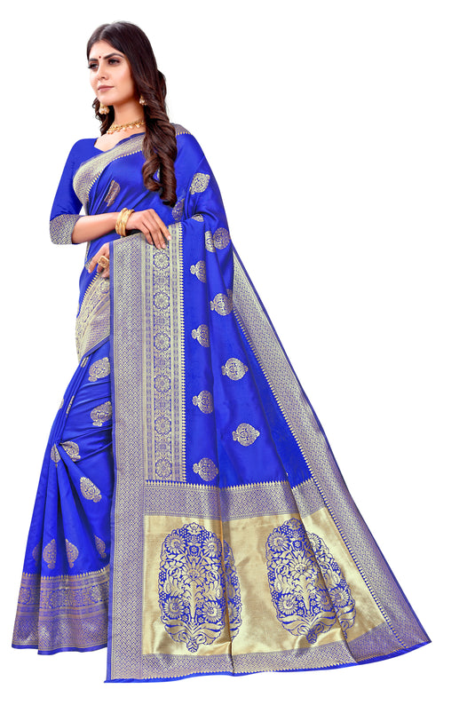 Banarasi Jacquard Silk Saree - thevendorvilla