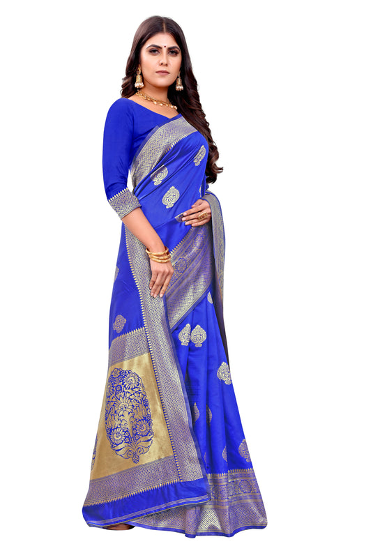 Banarasi Jacquard Silk Saree - thevendorvilla