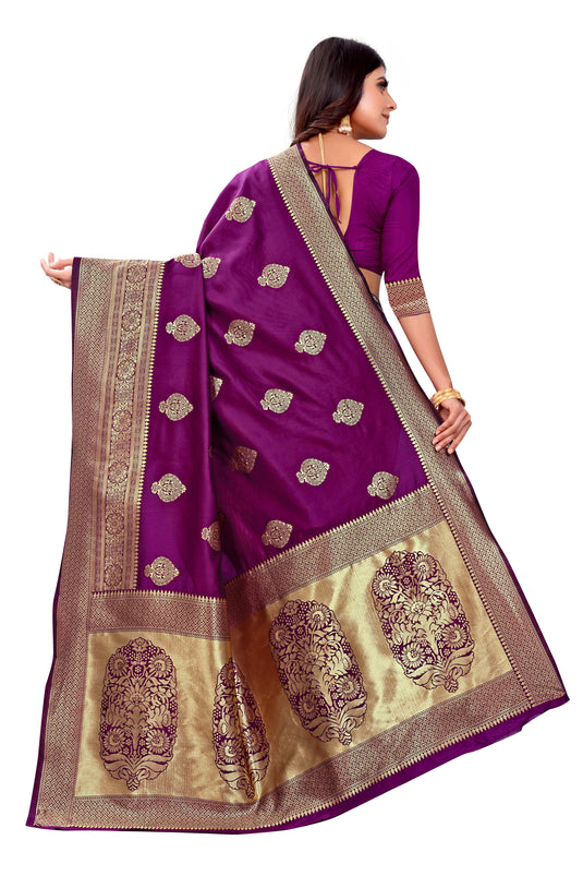 Banarasi Jacquard Silk Saree - thevendorvilla