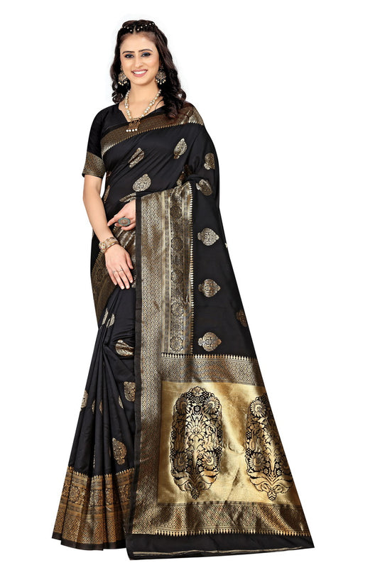 Banarasi Jacquard Silk Saree - thevendorvilla