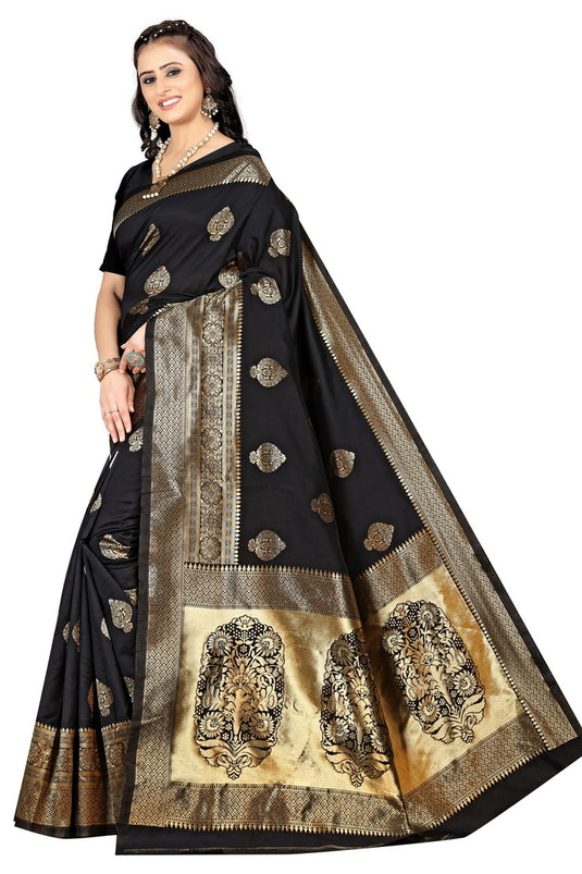 Banarasi Jacquard Silk Saree - thevendorvilla