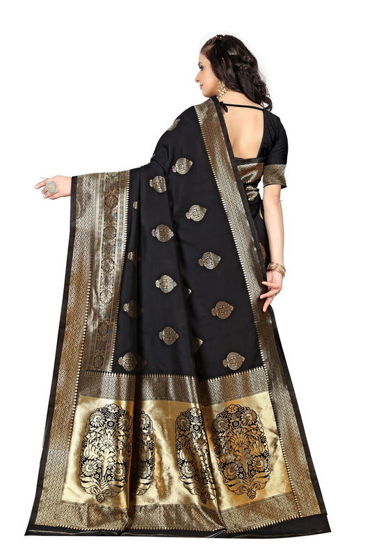 Banarasi Jacquard Silk Saree - thevendorvilla