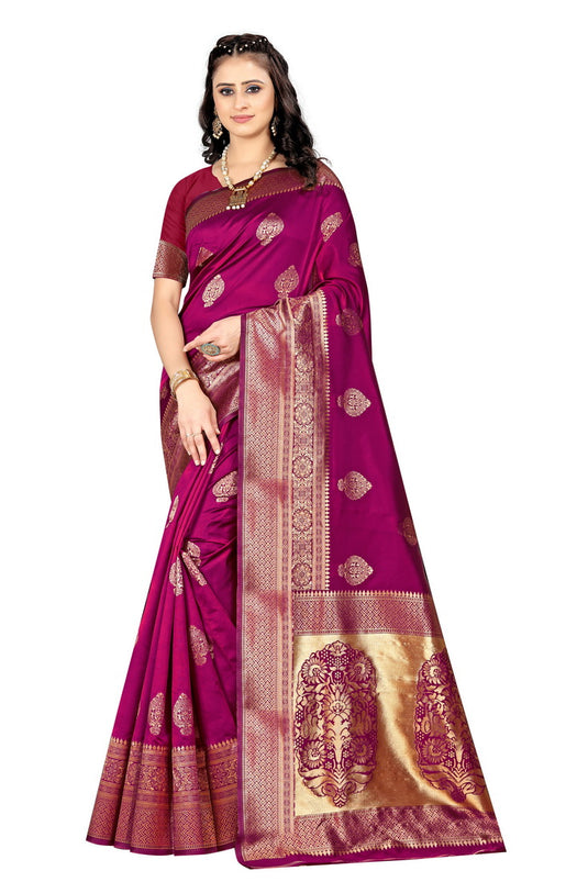 Banarasi Jacquard Silk Saree - thevendorvilla