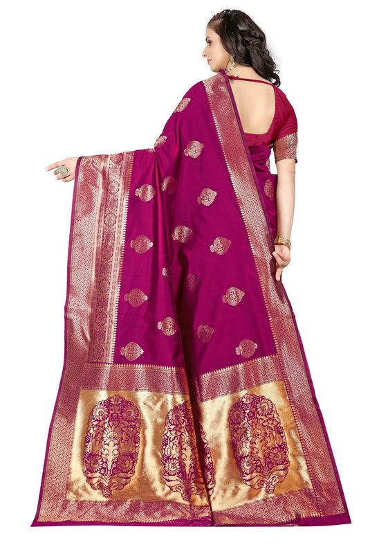 Banarasi Jacquard Silk Saree - thevendorvilla