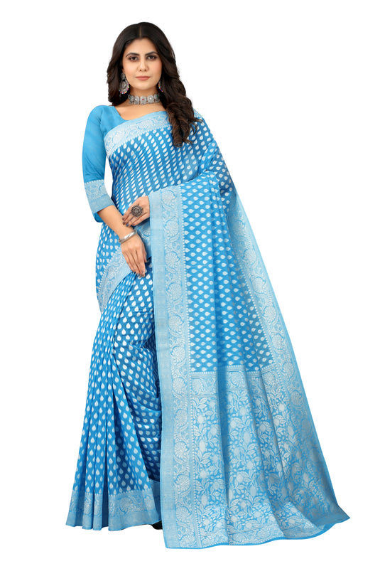 Banarasi Jacquard Silk Saree - thevendorvilla