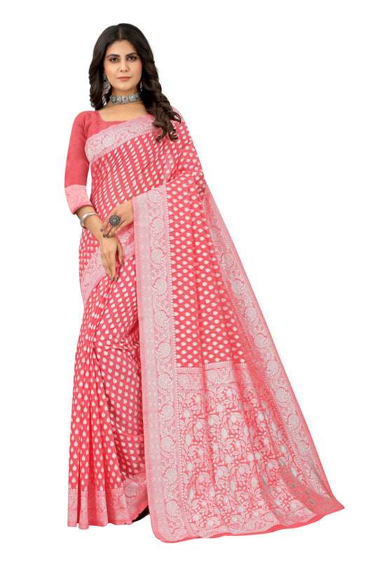 Banarasi Jacquard Silk Saree - thevendorvilla