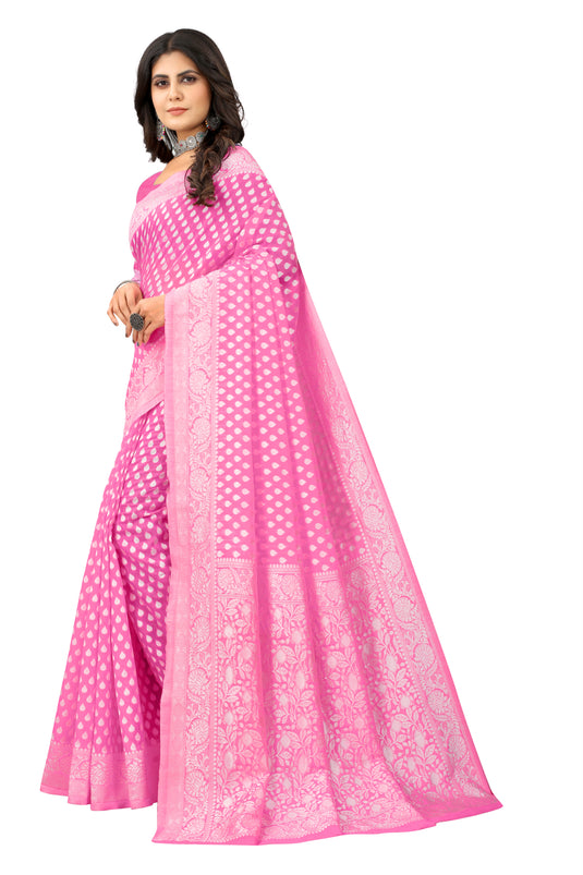 Banarasi Jacquard Silk Saree - thevendorvilla