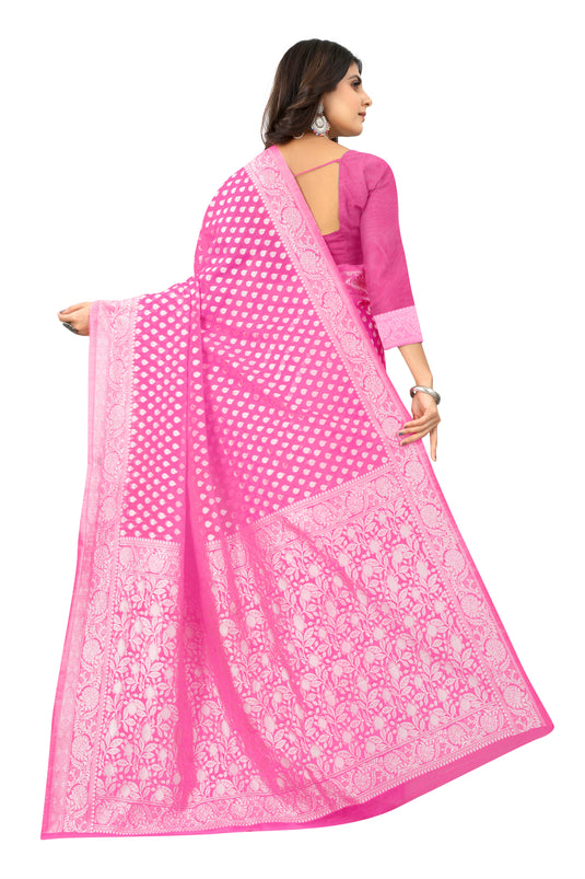 Banarasi Jacquard Silk Saree - thevendorvilla