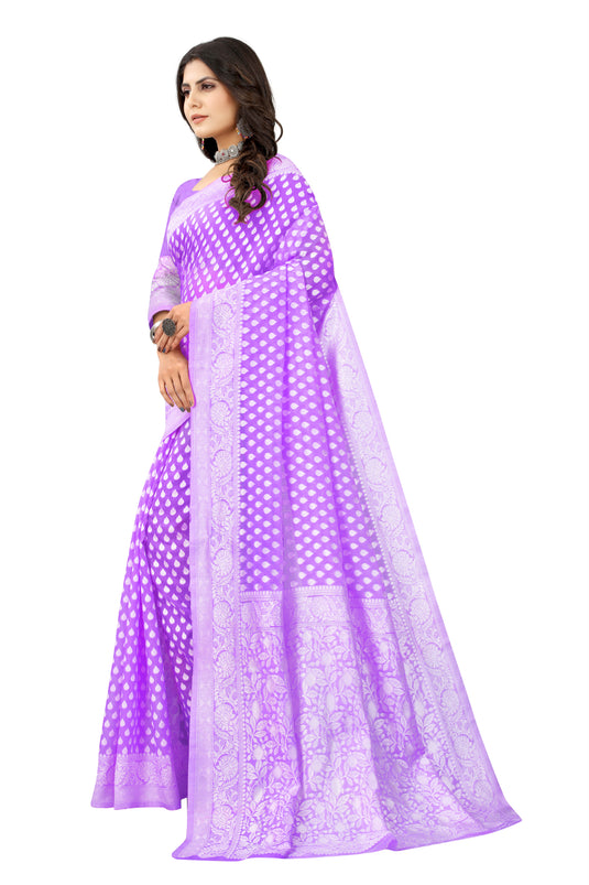 Banarasi Jacquard Silk Saree - thevendorvilla