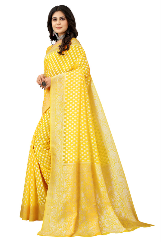 Banarasi Jacquard Silk Saree - thevendorvilla