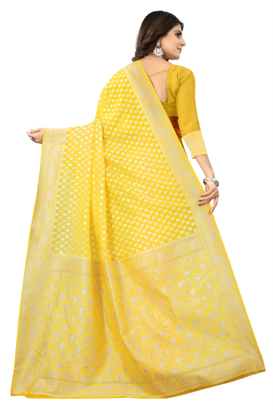 Banarasi Jacquard Silk Saree - thevendorvilla