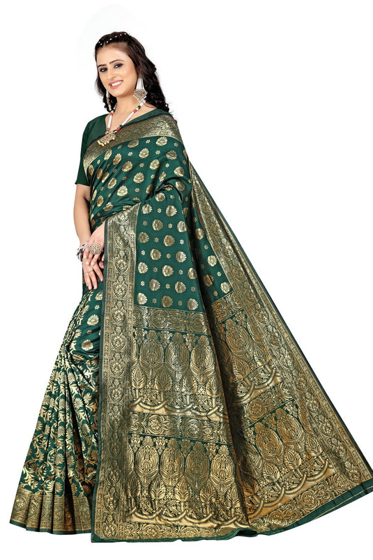 Banarasi Jacquard Silk Saree - thevendorvilla