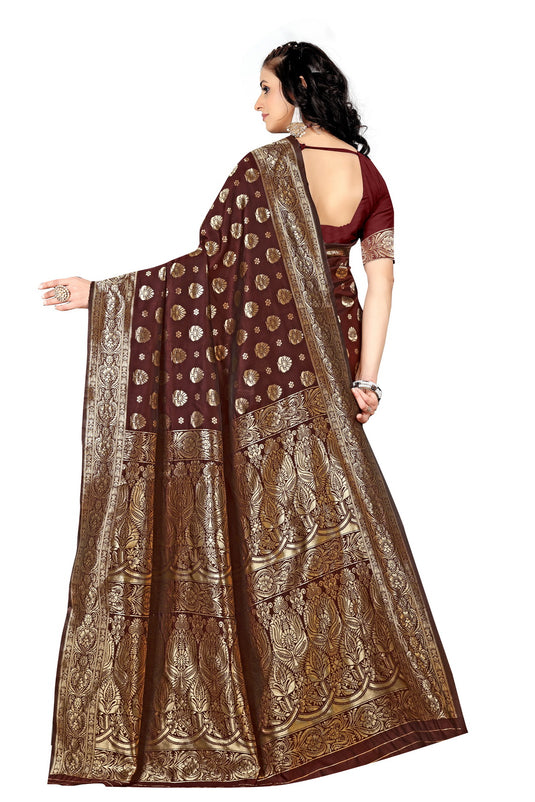 Banarasi Jacquard Silk Saree - thevendorvilla