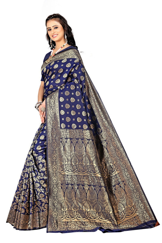 Banarasi Jacquard Silk Saree - thevendorvilla