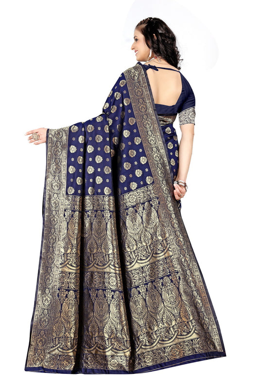 Banarasi Jacquard Silk Saree - thevendorvilla