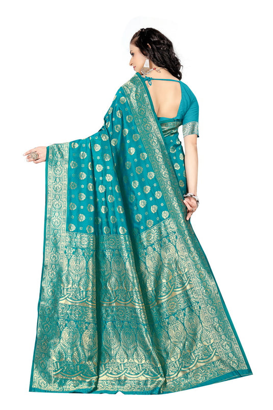 Banarasi Jacquard Silk Saree - thevendorvilla