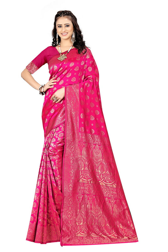 Banarasi Jacquard Silk Saree - thevendorvilla