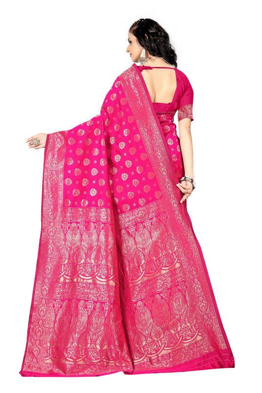 Banarasi Jacquard Silk Saree - thevendorvilla