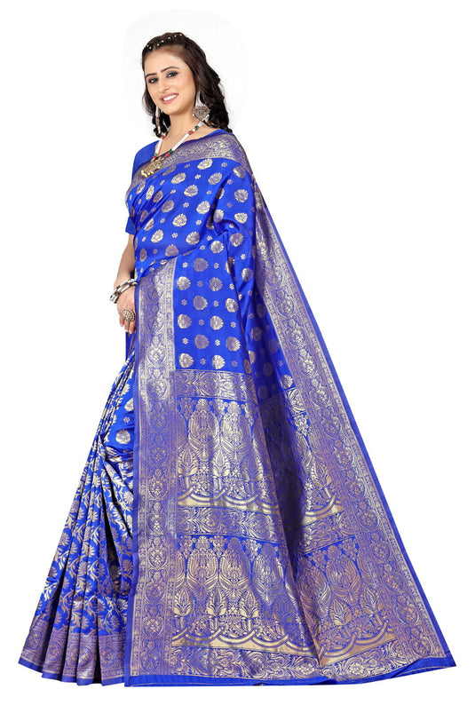 Banarasi Jacquard Silk Saree - thevendorvilla