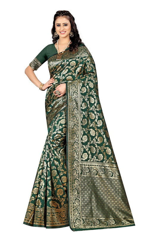 Banarasi Jacquard Silk Saree - thevendorvilla