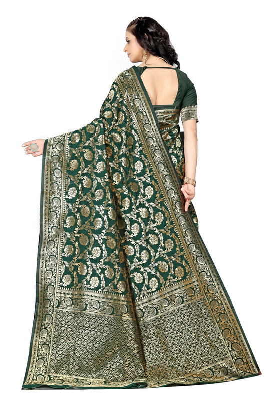 Banarasi Jacquard Silk Saree - thevendorvilla