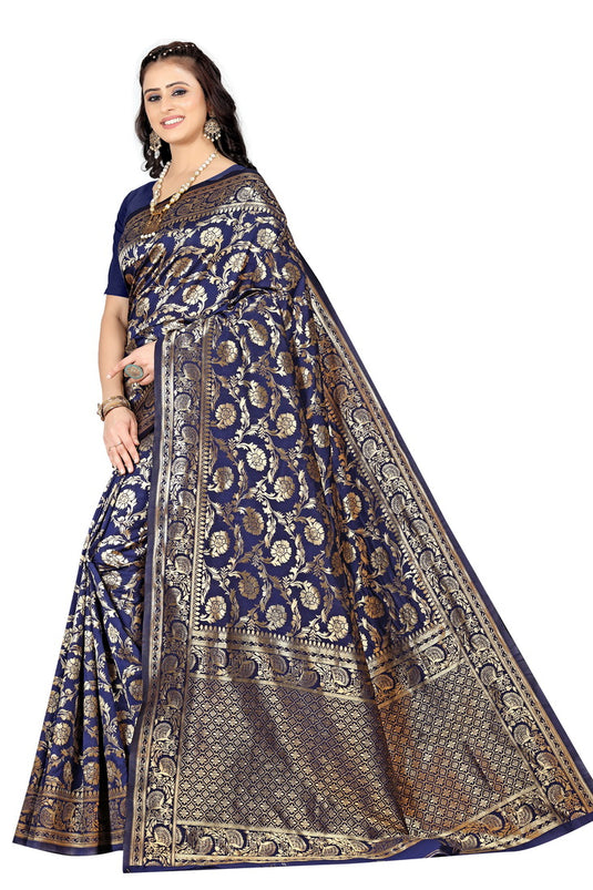 Banarasi Jacquard Silk Saree - thevendorvilla