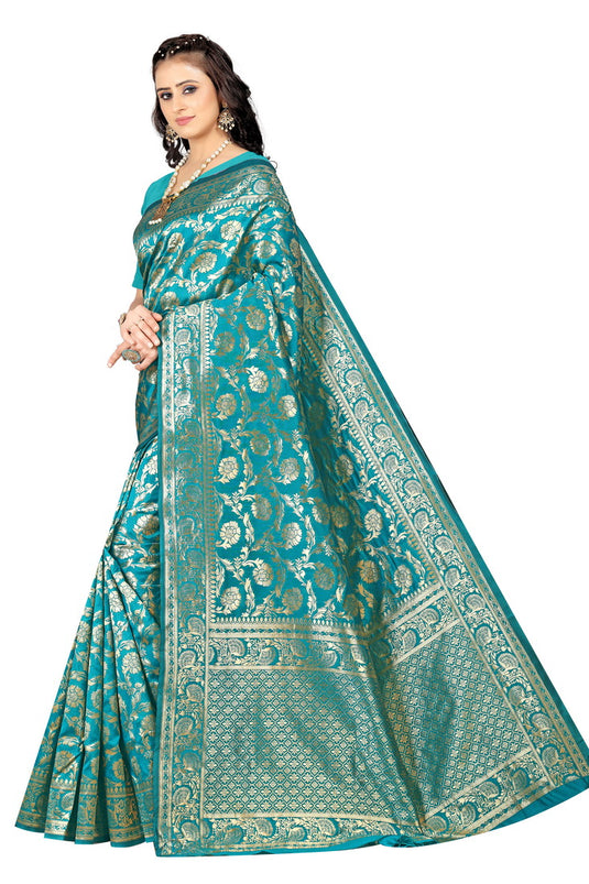 Banarasi Jacquard Silk Saree - thevendorvilla