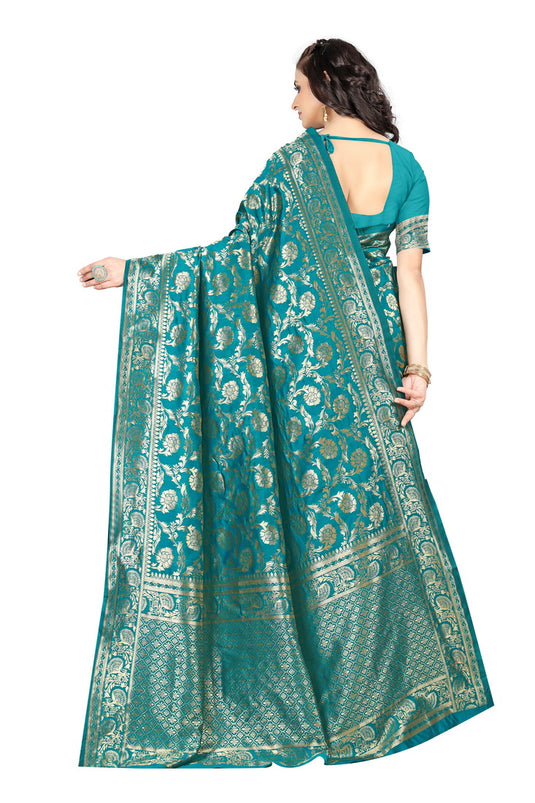 Banarasi Jacquard Silk Saree - thevendorvilla