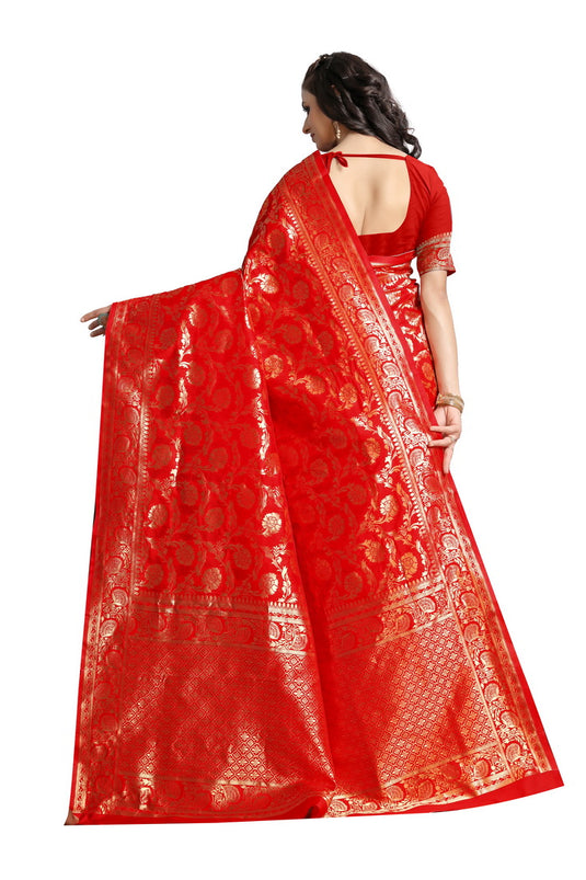 Banarasi Jacquard Silk Saree - thevendorvilla