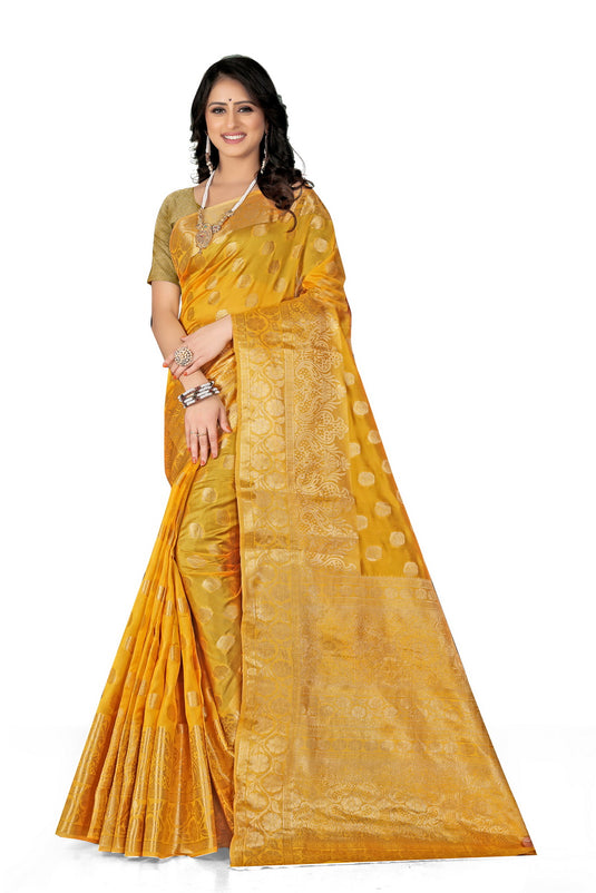 Enchanting Elegance: The Organza Symphony Saree - thevendorvilla