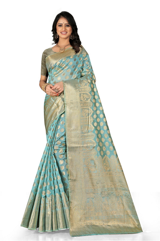 Enchanting Elegance: The Organza Symphony Saree - thevendorvilla