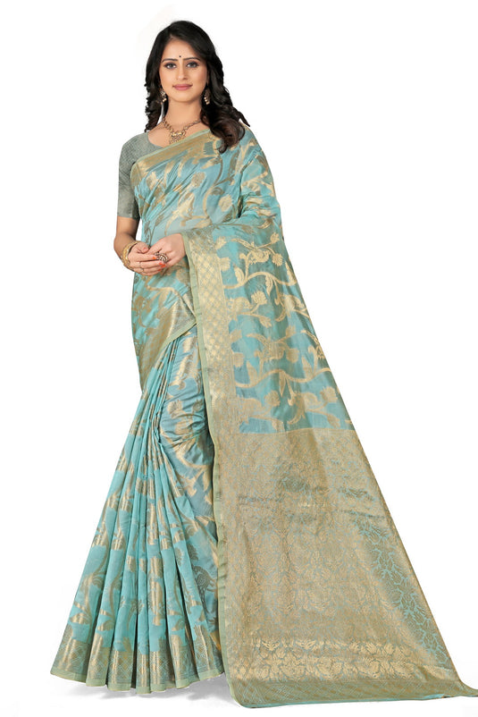 Enchanting Elegance: The Organza Symphony Saree - thevendorvilla