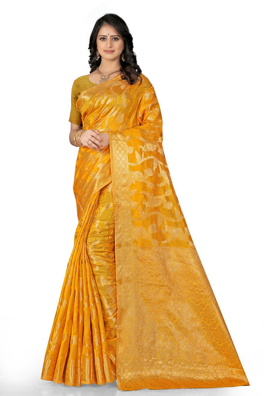 Enchanting Elegance: The Organza Symphony Saree - thevendorvilla