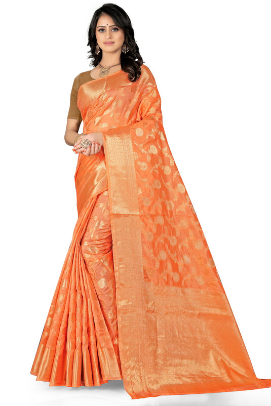 Enchanting Elegance: The Organza Symphony Saree - thevendorvilla