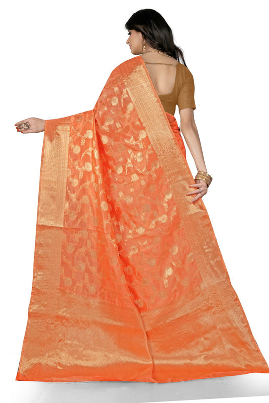 Enchanting Elegance: The Organza Symphony Saree - thevendorvilla