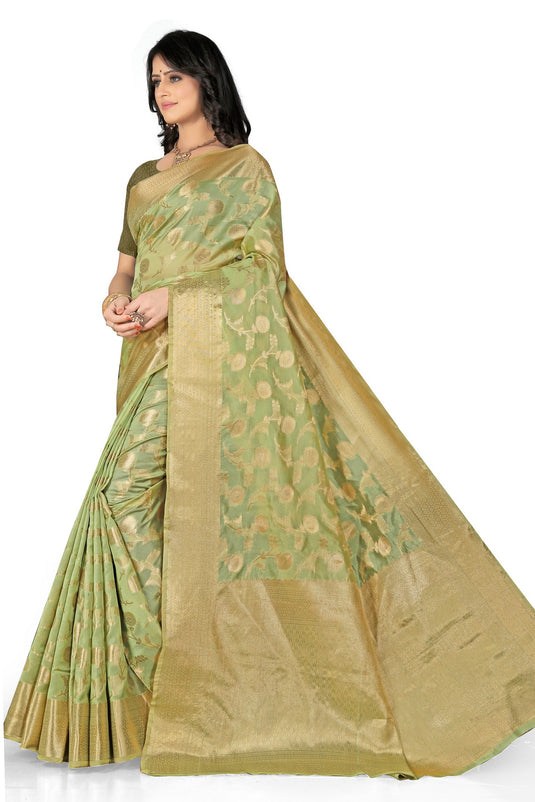 Enchanting Elegance: The Organza Symphony Saree - thevendorvilla