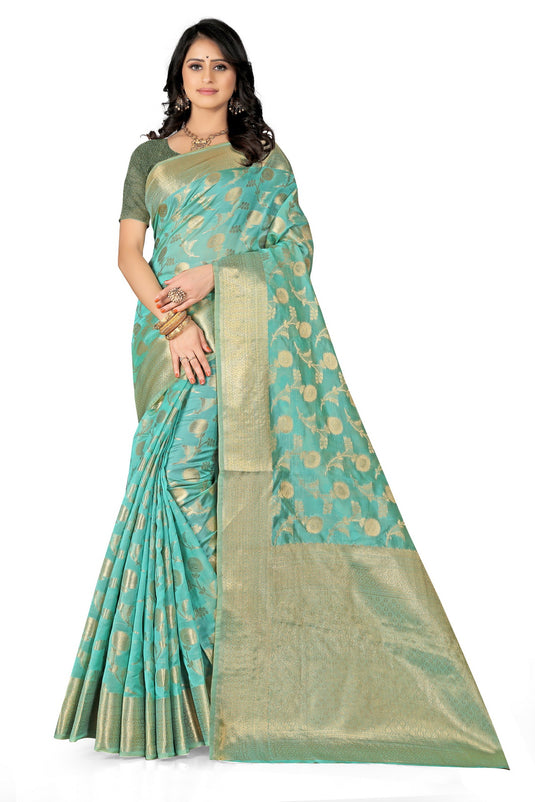 Enchanting Elegance: The Organza Symphony Saree - thevendorvilla