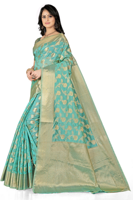 Enchanting Elegance: The Organza Symphony Saree - thevendorvilla