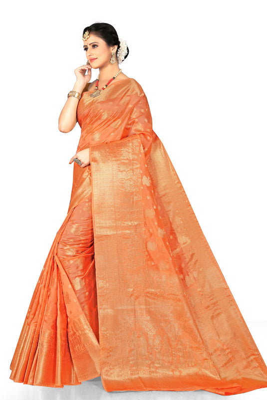 Enchanting Elegance: The Organza Symphony Saree - thevendorvilla