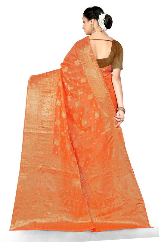 Enchanting Elegance: The Organza Symphony Saree - thevendorvilla