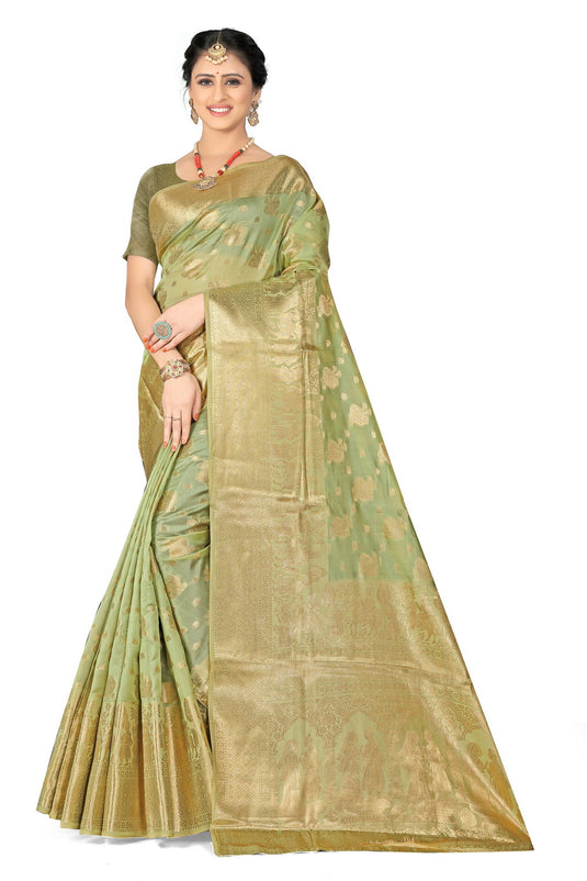 Enchanting Elegance: The Organza Symphony Saree - thevendorvilla