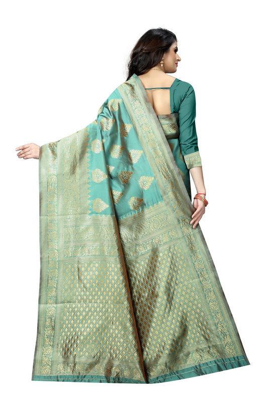 Banarasi Jacquard Silk Saree - thevendorvilla