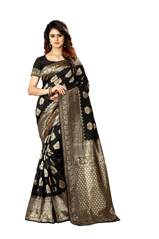 Banarasi Jacquard Silk Saree - thevendorvilla