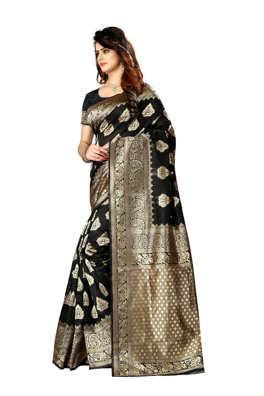 Banarasi Jacquard Silk Saree - thevendorvilla