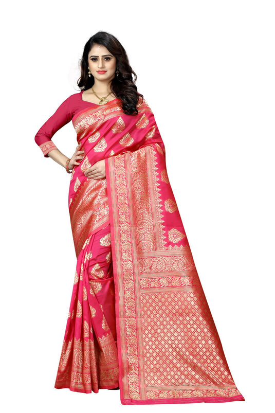 Banarasi Jacquard Silk Saree - thevendorvilla